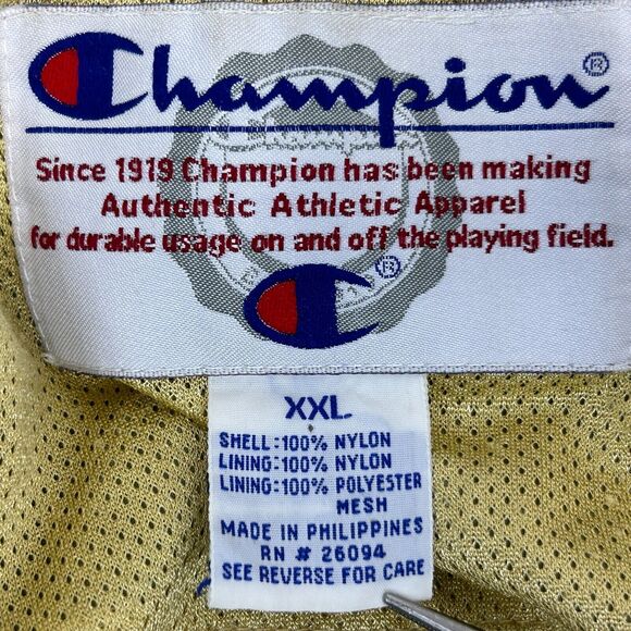 Vintage Purdue Boilermakers Football Hooded Jacket Mens 2XL XXL Black Champion - Picture 10 of 11